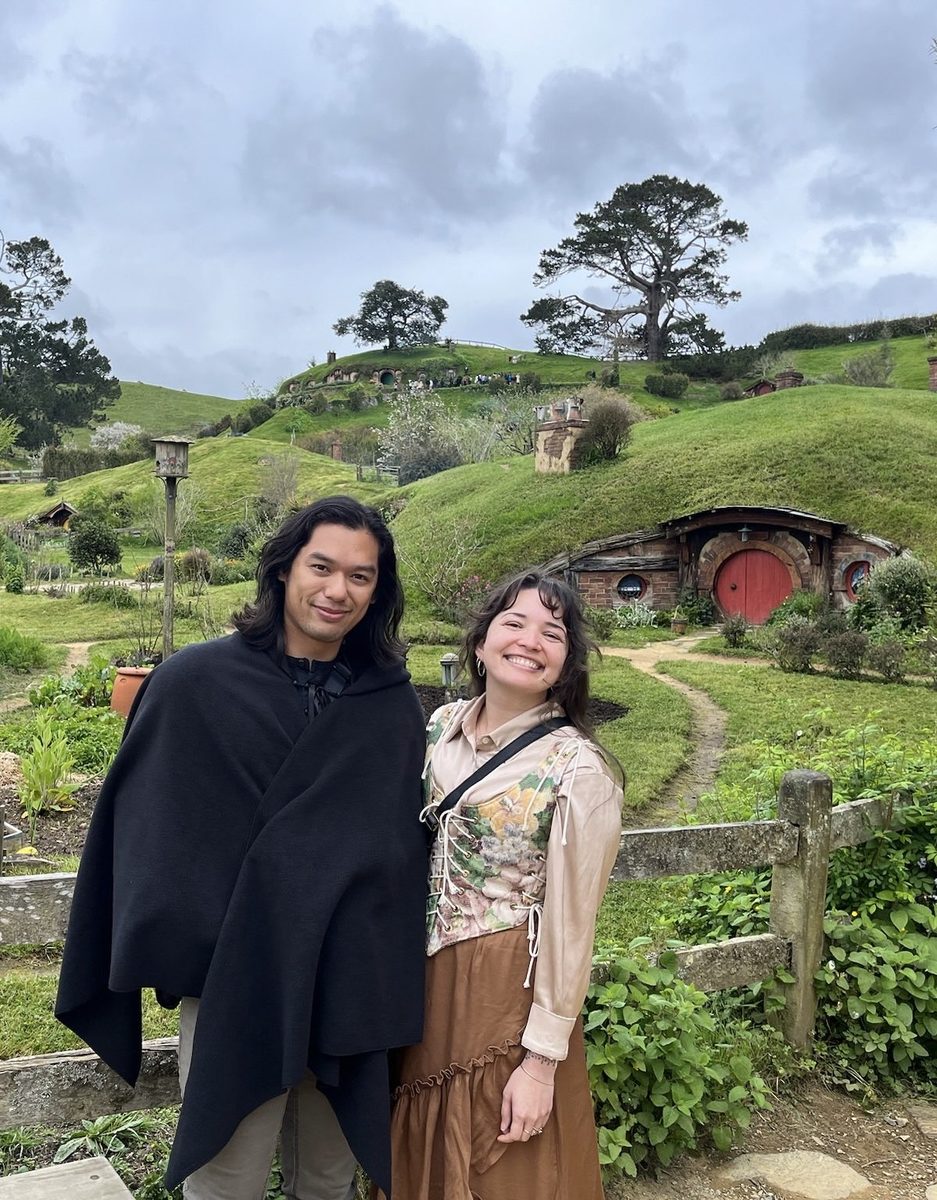 Don and Courtney at Hobbiton