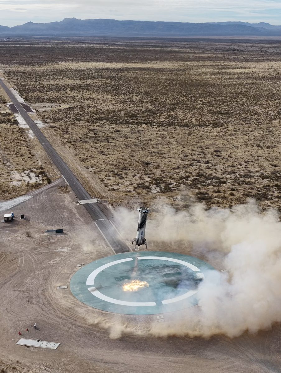 New Shepard booster touchdown